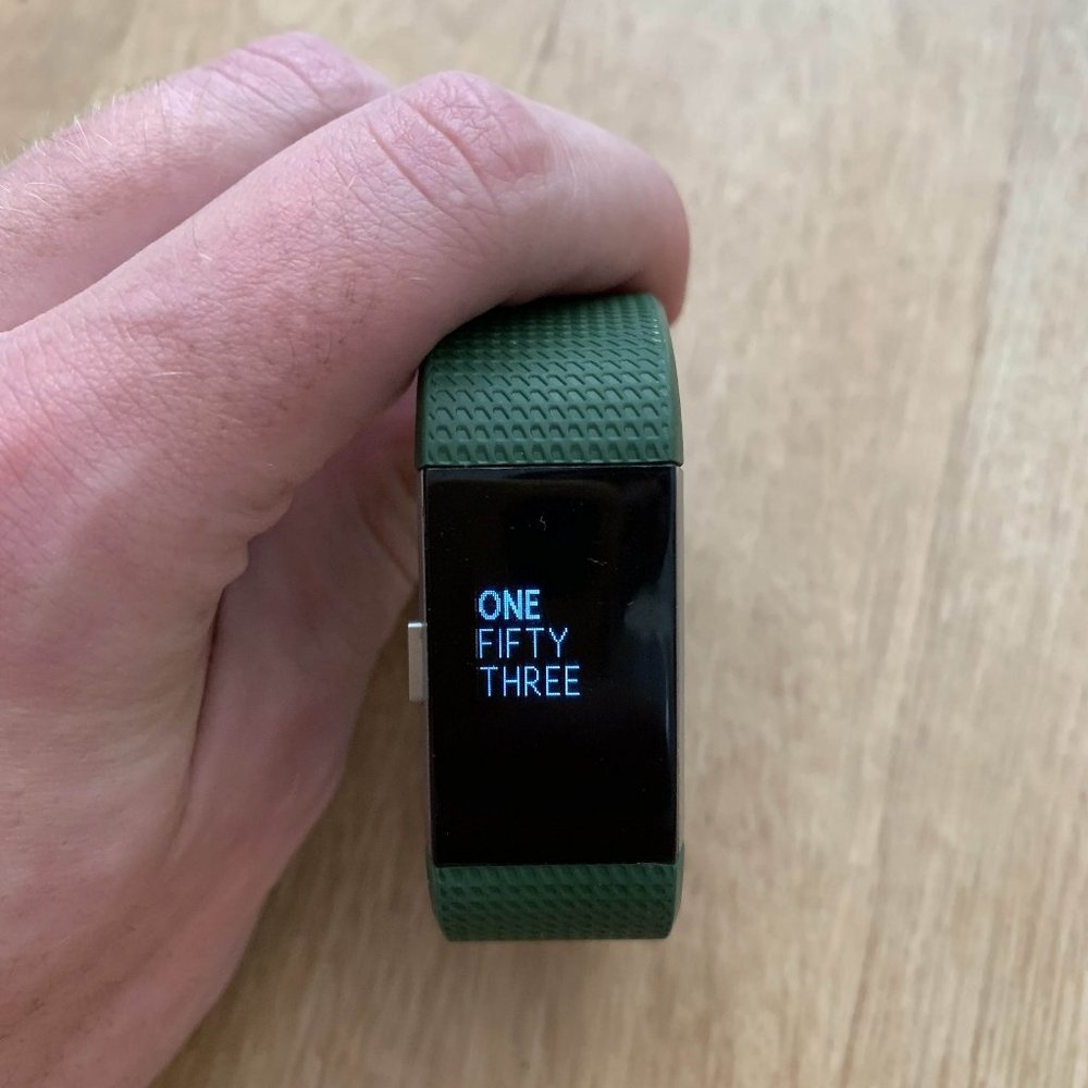 Fitbit - Charge 2 - w/ Green Band